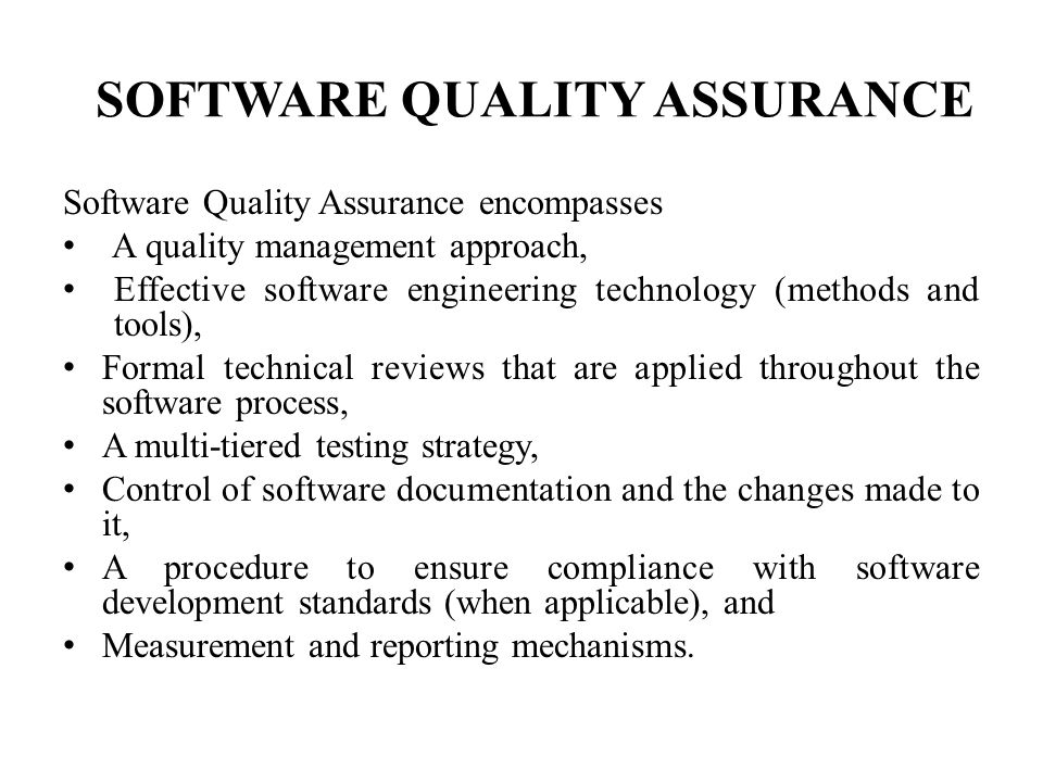 Software Quality Assurance By Methodologies Information Technology Essay